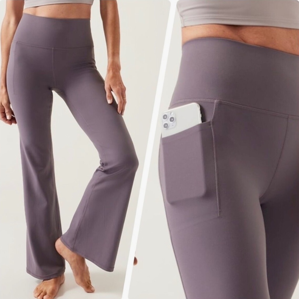 ATHLETA Salutation Stash Flare Pant in Dusk Violet XL/TG